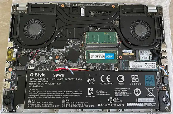 Зняття M.2 SSD з ноутбука