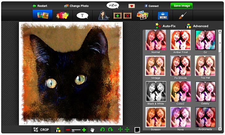 Додавання ефектів в фоторедакторі