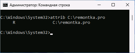Папка Тільки для читання у Windows