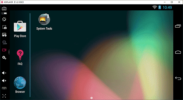 Головне вікно емулятора