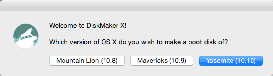 Створення USB з OS X Yosemite в DiskMaker X
