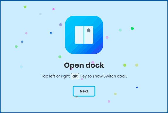 Гаряча клавіша для відкриття панелі Switch