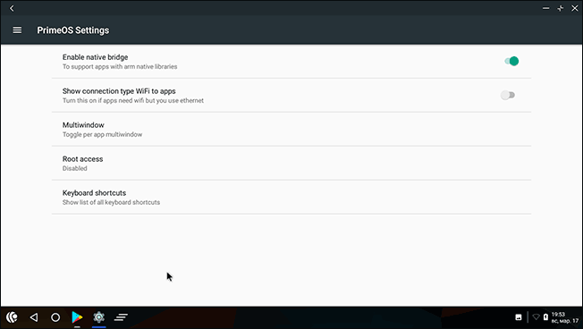 Налаштування PrimeOS