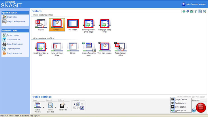 Інтерфейс програми Snagit