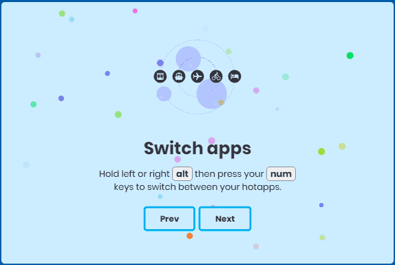 Клавіші для перемикання між програмами