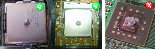 Нанесення термопасти