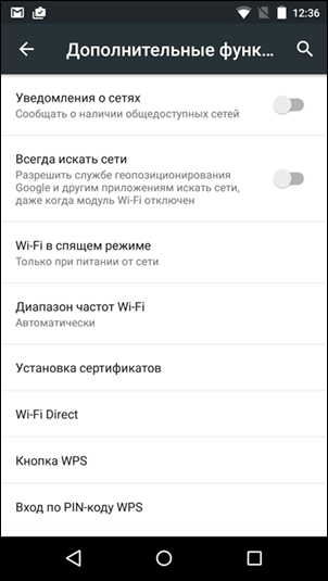 Збереження енергії Wi-Fi на Android
