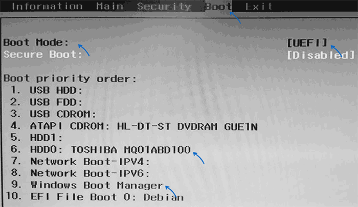 Виправити No Bootable Device на ноутбуці Acer