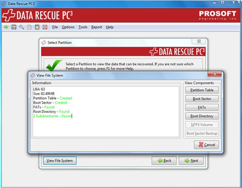 Відновлення даних з жорсткого диска в системі Data Rescue PC