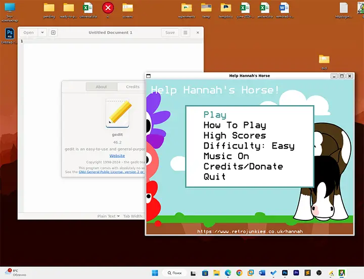 Додатки Linux з графічним інтерфейсом працюють у Windows
