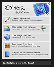 Відкриття фотографії у Pixlr