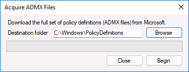Завантаження файлів ADMX для Policy Plus