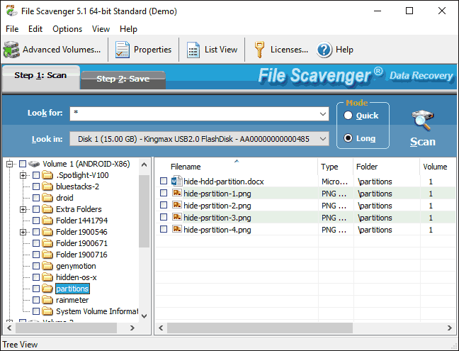 Відновлені файли документів