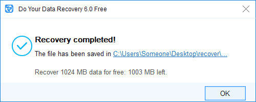 Відновлення даних завершено
