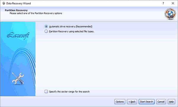 Вибір типу відновлення